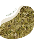 A mildly stimulating tea with a vegetal, herbal and grassy flavor. Yerba Mate is a traditional beverage in South America