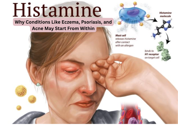 Histamine, Skin Inflammation, and the Gut: Why Conditions Like Eczema, Psoriasis, and Acne May Start From Within