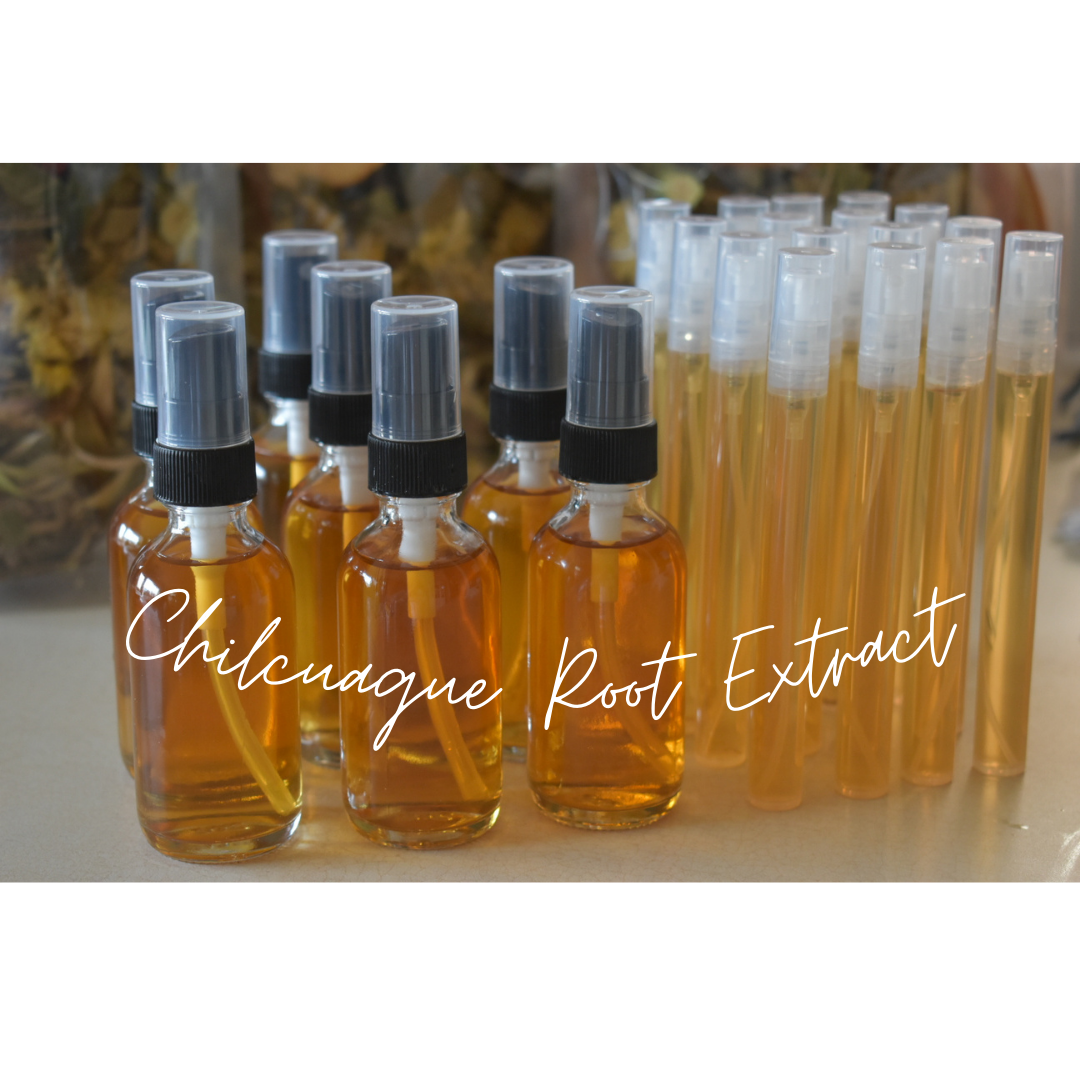 Chilcuague Root Extract used to spray the mouth and area that affect excluding the eyes or genital areas. 