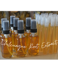 Chilcuague Root Extract used to spray the mouth and area that affect excluding the eyes or genital areas. 